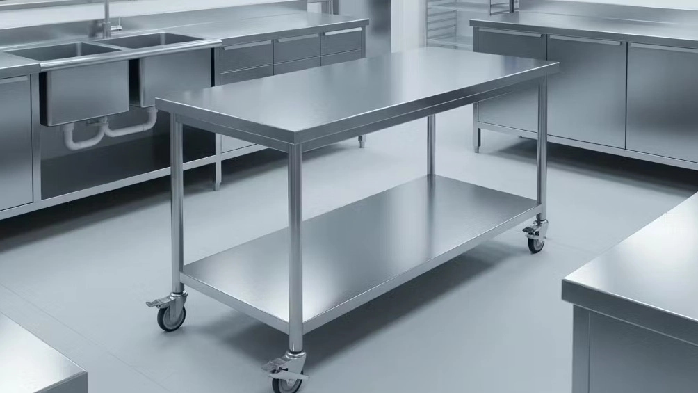فروش میزکار استیل مناسب برای آشپزخانه صنعتی در تهران فروش میزکار استیل مناسب برای آشپزخانه صنعتی در تهران